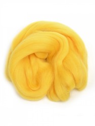 Шерсть для валяния ПЕХОРКА полутонкая шерсть (100%шерсть) 50г цв.012 желток