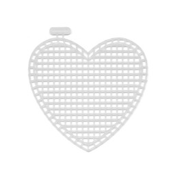 Канва Gamma KPL-05 пластиковая 100% полиэтилен 7 x 8 см уп.10 шт сердце малое