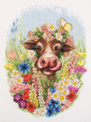 Набор для вышивания PANNA арт. J-7217 Корова Зорька 19,5х25,5 см