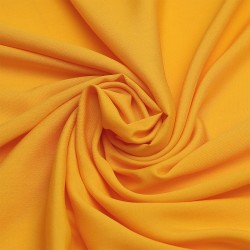Ткань Штапель TBY Vi-45-19 плот 110г/м2 100% вискоза шир. 145 см цв.19 желтый рул.25м