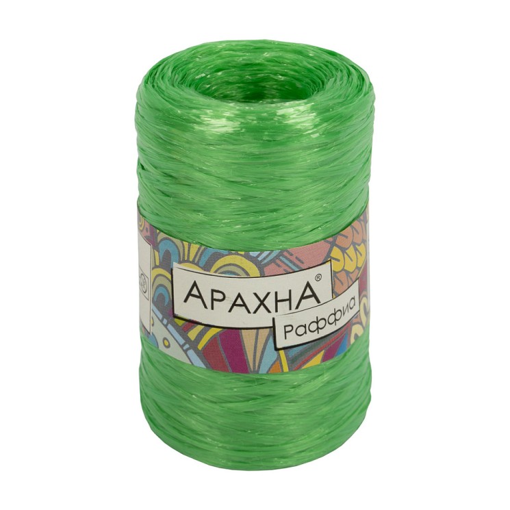 Пряжа ARACHNA Raffia (100% полипропилен) 5х50г/200м цв.21 салатовый