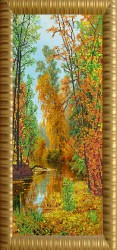 Рисунок на ткани (Бисер) КОНЁК арт. 9630 Осенний парк 25х65 см