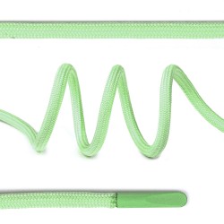Шнурки круглые полиэфир 4 мм цв.зеленый S532 арт.TBY 7290-0036/ длина 130 см/ упак. 50 шт