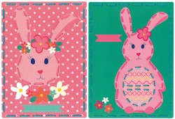 Набор для вышивания VERVACO арт.PN-0157041 Кролики на перфорированной бумаге 18,5х26 см