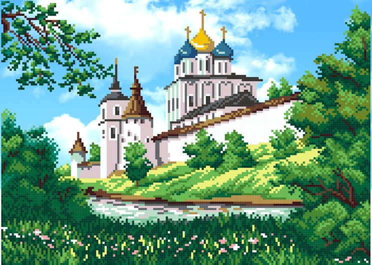 Рисунок на габардине МП СТУДИЯ арт.Г-107 50х40/25х35 см упак (1 шт)