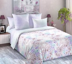 Ткань Перкаль 125 г/м 100% хлопок шир.220 см арт.D.660911П252 цв.сиреневый рул.33м (±5м)