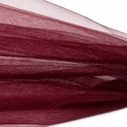 Еврофатин мягкий матовый Hayal Tulle арт.HT.S шир.300см, 100% полиэстер цв.55 уп.1м - бордовый