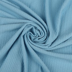 Ткань трикот. Бифлекс жатка арт.ODJ-240-7 240г/м2 86% нейлон 14% спандекс шир.150см цв.7 голубой уп.6м