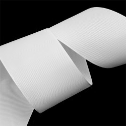 Лента Ideal репсовая в рубчик шир.50мм цв. 029 (001) белый уп.27,42м