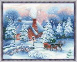 Набор для вышивания РИОЛИС арт.100/041 Накануне Рождества 45х35 см