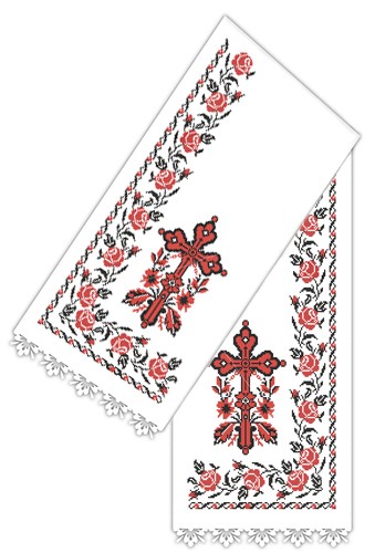 Набор для вышивания рушника для икон КАРОЛИНКА арт. КРИ-03 Божник женский 25х140 см