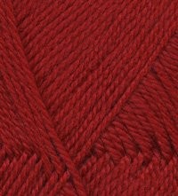Пряжа для вязания ТРО "Подмосковная" (50% шерсть, 50% акрил) 10х100г/250м цв.0042 красный