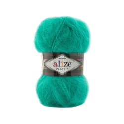 Пряжа для вязания Ализе Mohair classic (25% мохер, 24% шерсть, 51% акрил) 5х100г/200м цв.477 изумруд