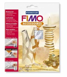 FIMO Металлическая фольга серебро,14х14 см, арт.8780-81