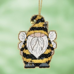 Набор для вышивания бисером MILL HILL Пчелиный гном 6х8 см
