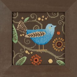Набор для вышивания бисером MILL HILL Синяя птица 14х14 см