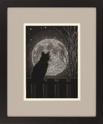 Набор для вышивания DIMENSIONS арт.DMS-70-65212 Лунный черный кот 12,7 x 17,8 см