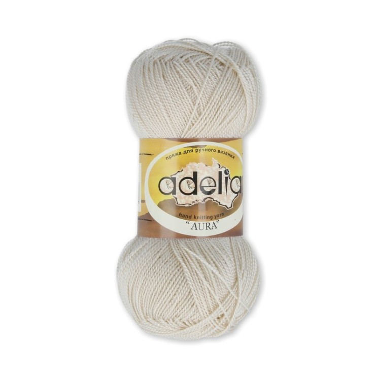 Пряжа ADELIA AURA (100% акрил) 10х50г/250м цв.018 бежевый