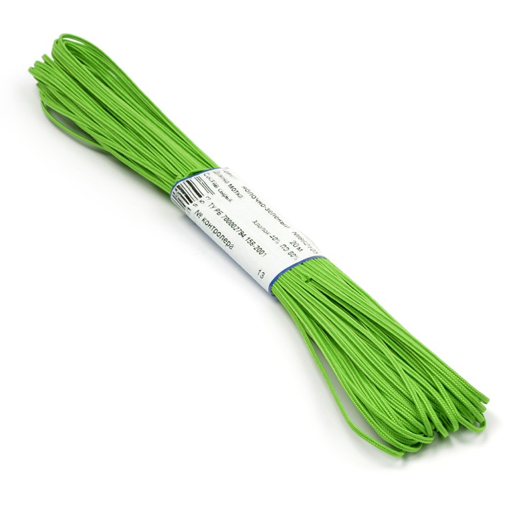 Шнур отделочный 1с13 "Сутаж" 1,8мм цв.яблочно-зеленый уп.20м
