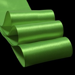 Лента атласная 3" (75мм) цв.3042 зеленый IDEAL уп.27,4 м
