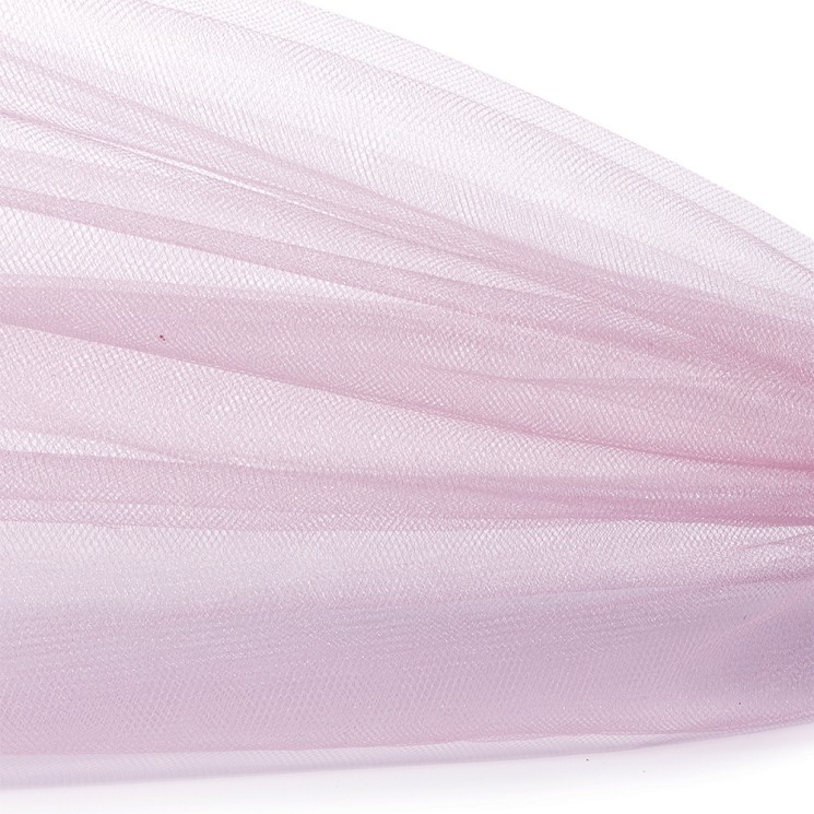 Фатин Кристалл средней жесткости блестящий арт.K.TRM шир.300см, 100% полиэстер цв. 11 К уп.50м - розовый