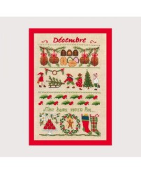 Набор для вышивания Le Bonheur des Dames арт.1149 Decembre (Декабрь) 18х28 см