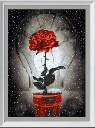 Рисунок на ткани (Бисер) КОНЁК арт. 8529 Свет розы 29х39 см