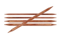 31021 Knit Pro Спицы чулочные Ginger 2,5мм /20см дерево, коричневый, 6шт