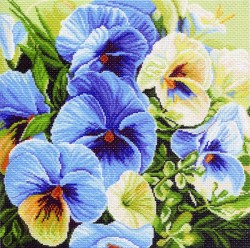 Рисунок на канве МАТРЕНИН ПОСАД арт.41х41 - 1247 Голубые россыпи