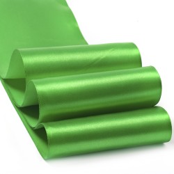 Лента атласная 4" (100мм) цв.3042 зеленый IDEAL уп.27,4 м