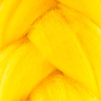 Шерсть для валяния КАМТ "Лента для валяния" (шерсть п/т 100%) 1х50г/2,1м цв.104 желтый