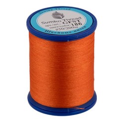Швейные нитки SumikoThread GFST 50 100%полиэстер 200 м (219 я) цв.186 т.оранжевый