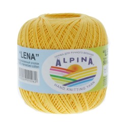 Пряжа ALPINA LENA (100% мерсеризованный хлопок) 10х50г/280м цв.10 жёлтый
