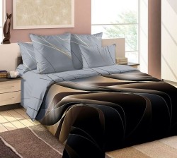 Ткань Перкаль 125 г/м 100% хлопок шир.220 см арт.D.660981П252 цв.коричневый рул.33м (±5м)