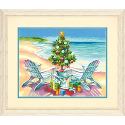 Набор для раскрашивания DIMENSIONS арт.DMS-73-91616 Рождество на пляже (акрил) 36х28 см упак (1 шт)
