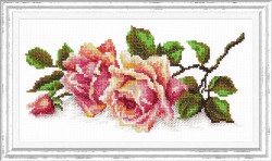 Набор для вышивания ЧУДЕСНАЯ ИГЛА арт.40-48 Аромат розы 25х12 см