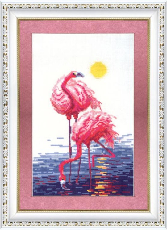 Набор для вышивания ЧАРИВНА МИТЬ арт.151 Фламинго 19х35 см