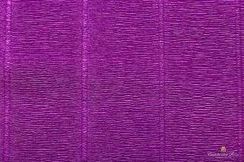 Бумага гофрированная Италия 50см х 2,5м 180г/м цв.593 фиолетовый