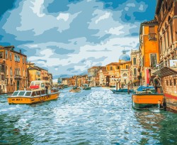 Картины по номерам с холстом на подрамнике ФРЕЯ арт.PNB-1 №48 Прогулка по Венеции 40х50 см