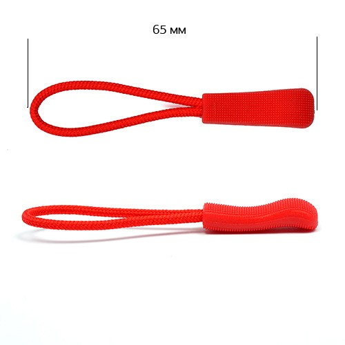 Пуллеры MaxZipper для бегунка арт.Л107 цв. 9 красный уп.1000шт