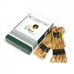 Нитки мулине цв.9101 бежевый 24х8м С-Пб