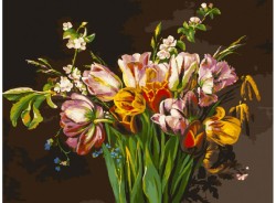 Картины по номерам Белоснежка арт.БЛ.261-AS Голландские тюльпаны 40х30 см