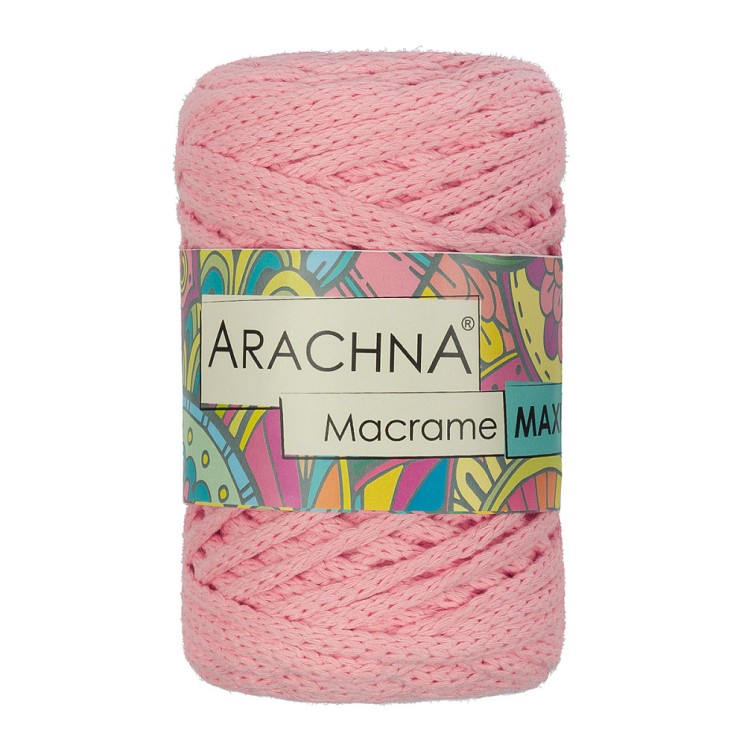 Пряжа ARACHNA Macrame Maxi (80% хлопок, 20% полиэстер) 4х250г/80м цв.40 св.коралловый