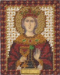 Набор для вышивания PANNA арт. CM-1210 Икона Св. Великомученицы Варвары 8,5х10,5 см