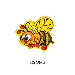 Термоаппликации вышитые арт.TBY.S44 Пчелка 10 шт 4х3,5 см