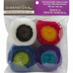 Набор для вышивания DIMENSIONS арт.DMS-72-73635 Цветные клубки из ровницы