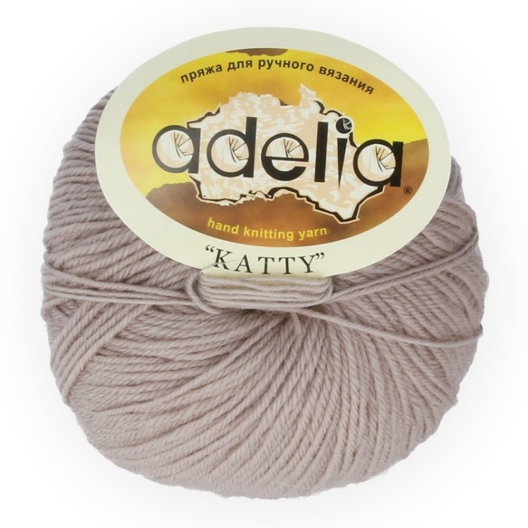 Пряжа ADELIA KATTY (100% шерсть) 10х50г/150м цв.09 бежевый