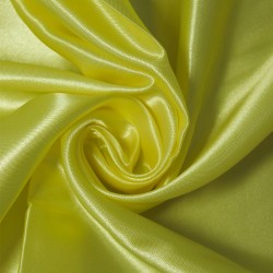 Ткань атлас-сатин 70 г/м 100% полиэстер шир.148 см арт.Р.15119.11 цв.11 желтый уп.25м