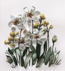 Набор для вышивания PANNA арт. C-0941 Нарциссы и лютики 12,5х12 см