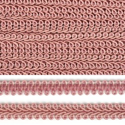 Тесьма TBY Шанель плетеная шир.12мм 0384-0016 цв.S070 грязно-розовый уп.18,28м